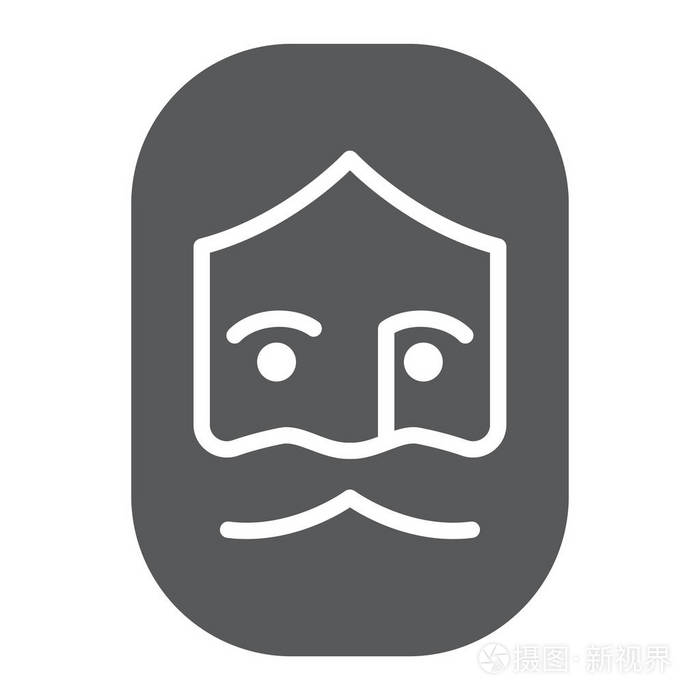 上帝字形图标, 基督教和主, 耶稣基督标志, 矢量图形, 一个坚实的图案