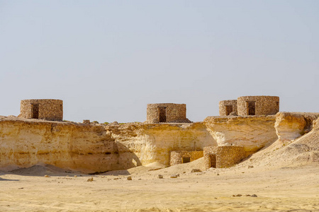 村庄废墟卡塔尔沙漠
