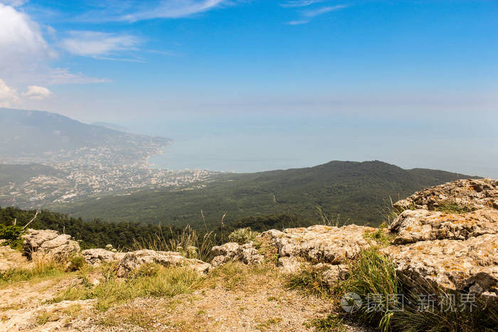 艾皮特里山风景如画的克里米亚风景。