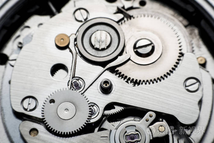 机械手表/齿轮钟. 关闭时钟背景内的齿轮和齿轮