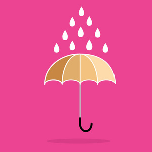 伞和雨图标天气共生体10