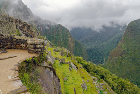 秘鲁马丘比丘的雨天