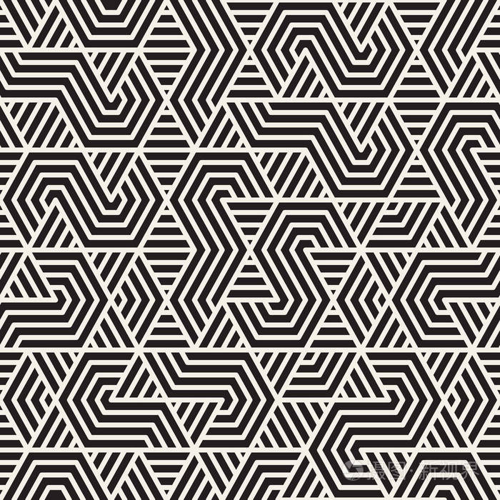 不规则线性网格抽象纹理.重复几何混沌条纹