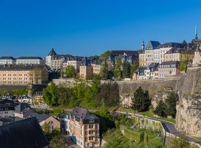 卢森堡城市景观建筑背景