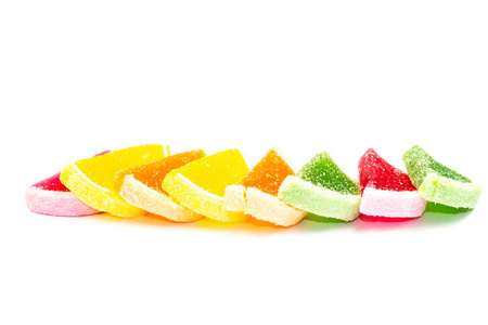 五颜六色的糖果作为美味的零食