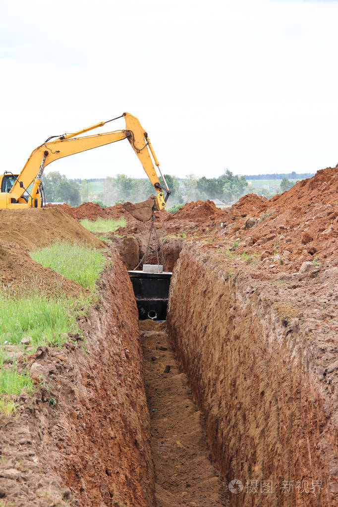 有新下水道的新设施.