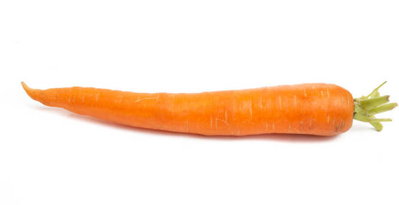 胡萝卜在白色背景上分离