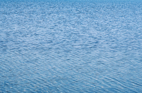 蓝色涟漪的水作为抽象的背景. 宁静的海面纹理.照片
