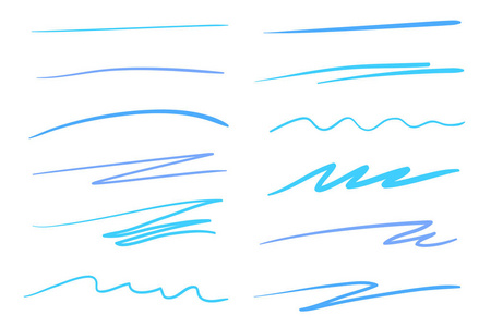 手绘的白色下划线. 彩色背景与线条阵列. 混乱的模式. 彩色插图照片