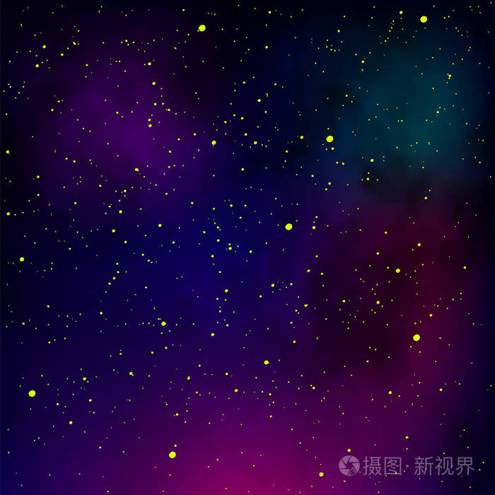 星夜图案.星形天空背景.太空中的星云宇宙星系纹理