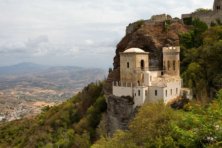 埃里斯特拉帕尼省西西里意大利佩波利城堡也被称为金星城堡CastellodiVenesere。 诺曼城堡是金星的堡垒。 托雷