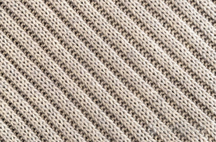 手工针织面料的背景毛霜彩布针织纹理.