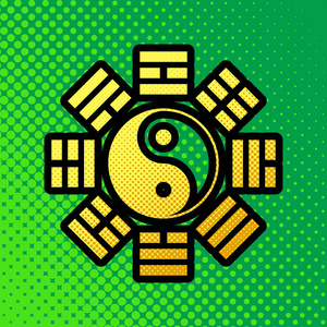 阴阳符号与八卦安排.