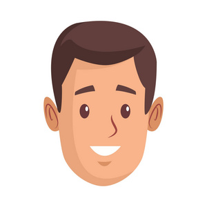 男人卡通脸图片