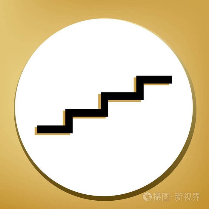 站起来的标志. 矢量.