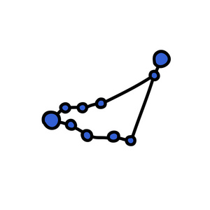摩羯星座涂鸦图标