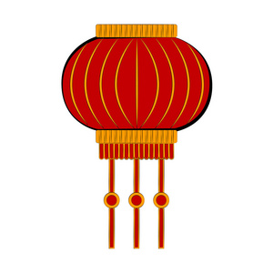 中国灯笼的素描