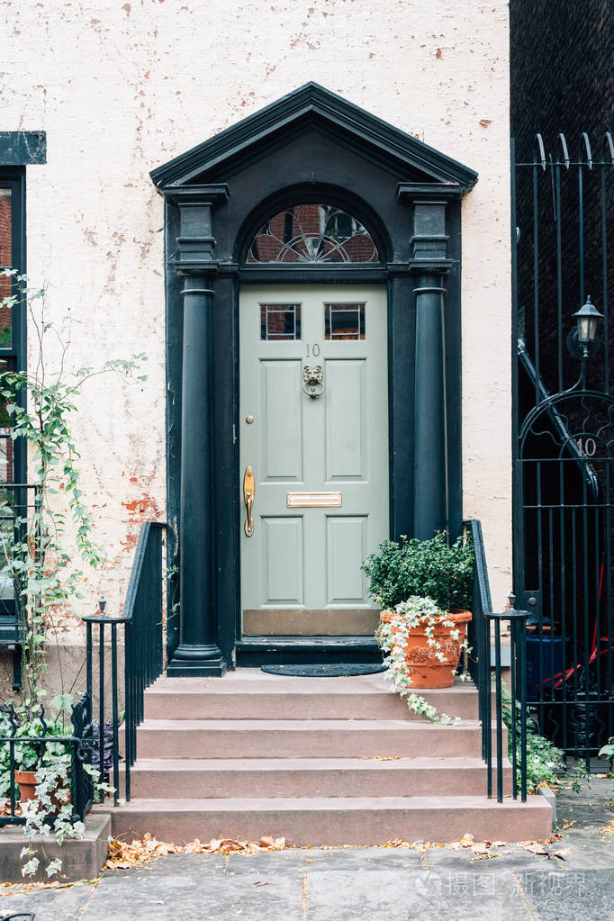 纽约市布鲁克林的一扇门