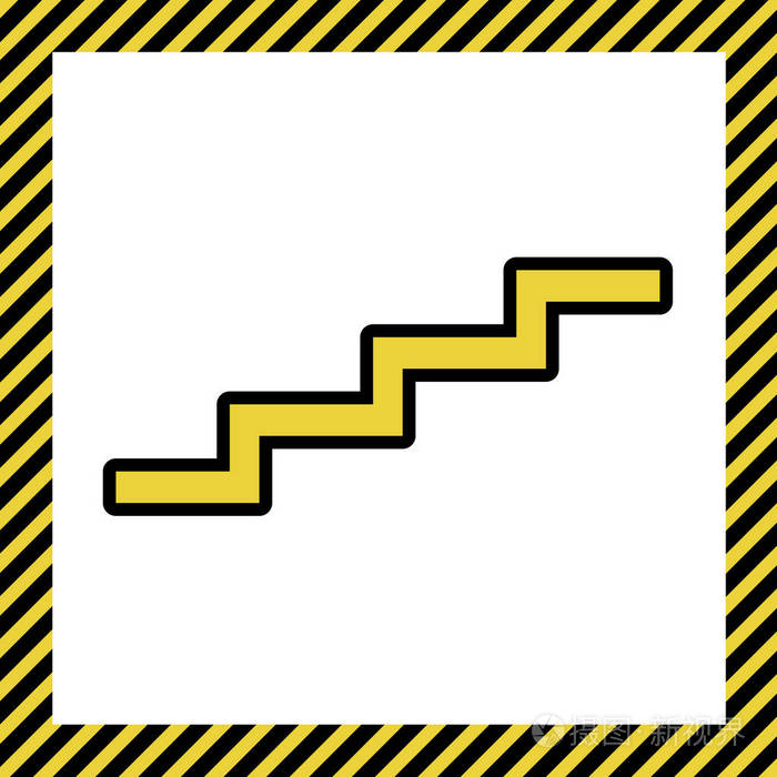 站起来的标志. 矢量.