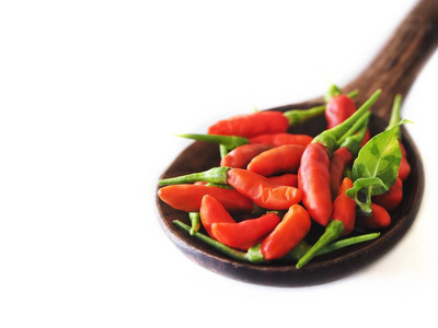 红辣椒泰国食品隔离白底