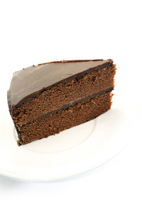 美味的甜巧克力蛋糕