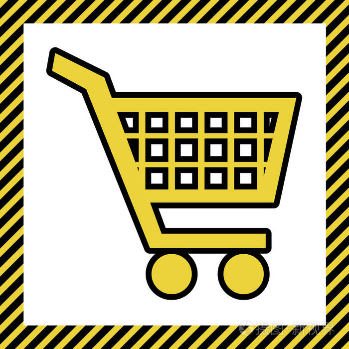 购物车标志. 矢量.