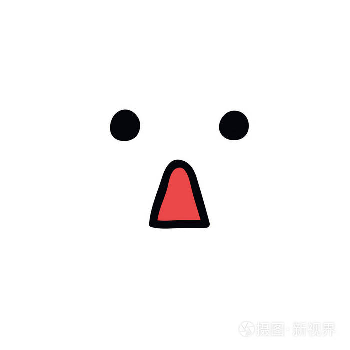 有趣的表情符号涂鸦图标