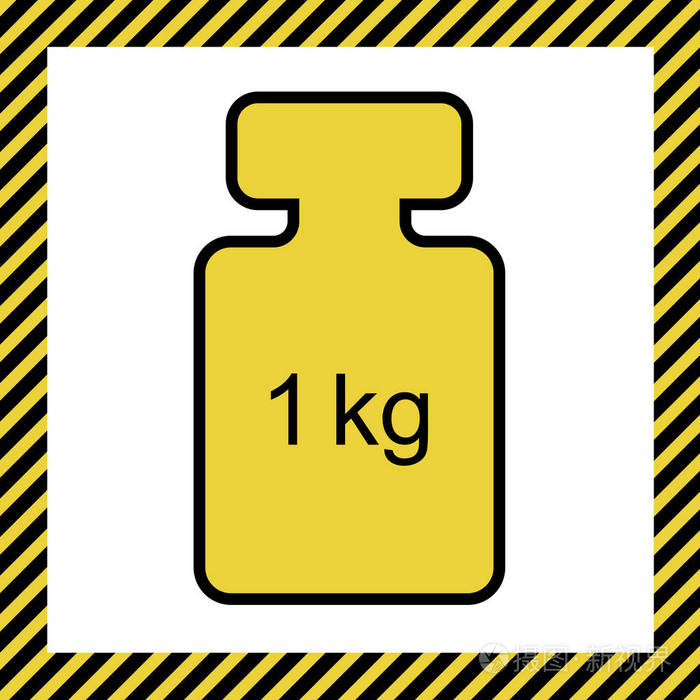 重量简单的标志. 矢量.