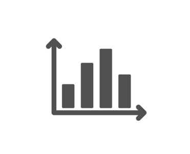 图表图标。 列图符号。 市场分析符号。 质量设计要素。 经典风格图标。 向量