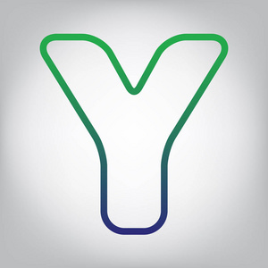 字母y标志设计模板元素. 矢量.