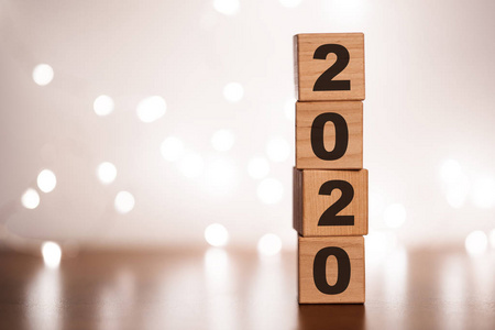 2019年新年转变为2020年概念照片