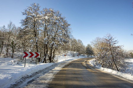 博鲁土耳其，冬雪自然公园景观