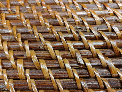 编织木材和树皮纹理图案