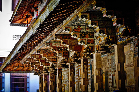 中国寺庙特写。 佛寺。 天堂之庙。