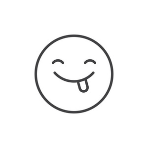 图片-线性的面孔表情符号素材-线性的面孔表情符号插画-摄图新视界