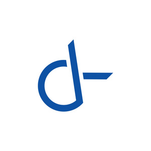 字母d小写简单几何标志