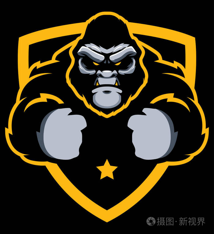 大猩猩健身房吉祥物