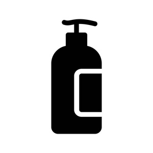 瓶子肥皂矢量字形图标