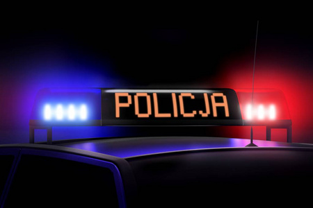 警察调查事故警察(英语/警察(波兰语)照片