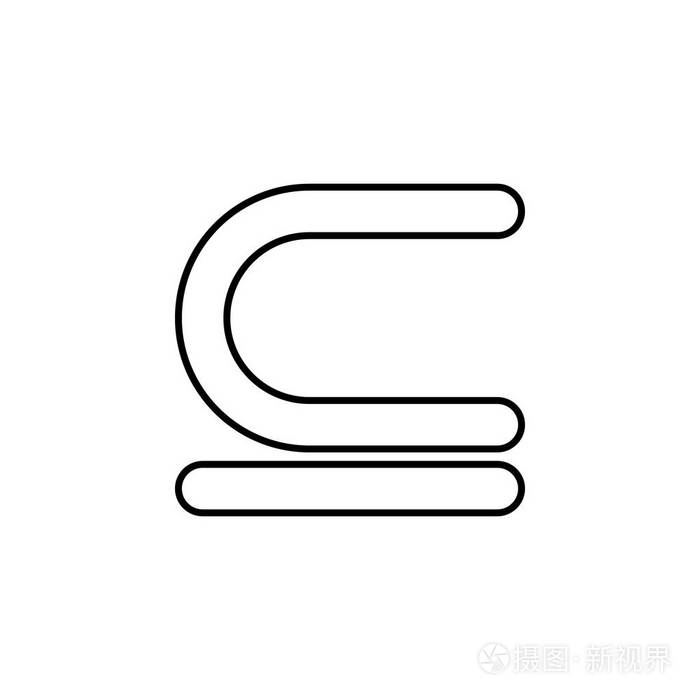 返回标志和行图标用于网站设计和开发应用程序开发的细线图标白色背景