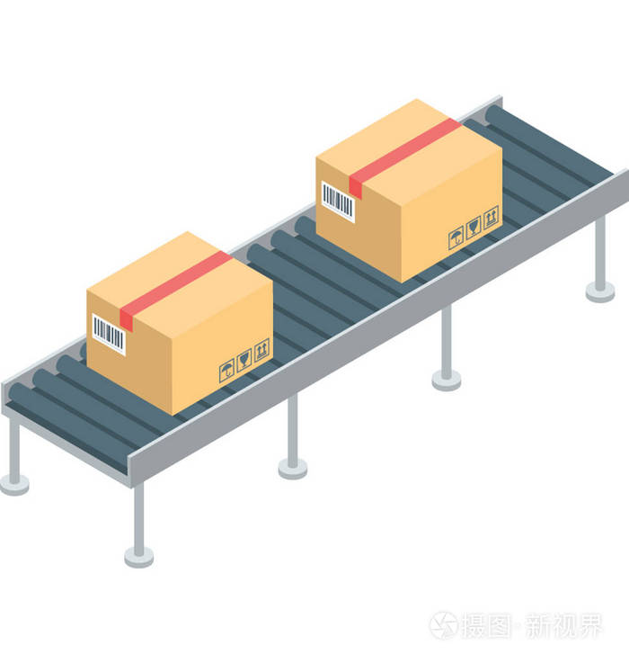 传送带图标等距设计