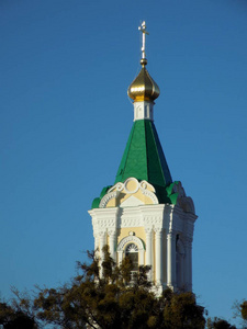 东正教教堂的战神和金色穹顶