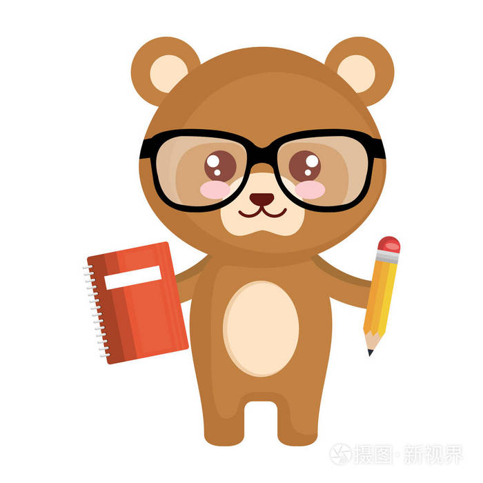可爱的小熊角色