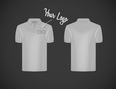 s slimfitting short sleeve polo shirt with logo for advertising