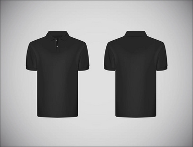 s slimfitting short sleeve polo shirt. Black polo shirt mockup