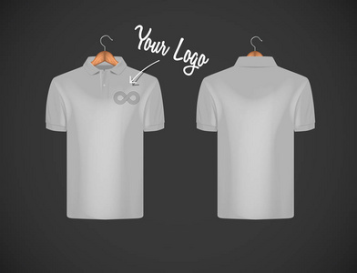 s slimfitting short sleeve polo shirt with logo for advertising