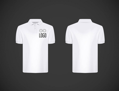 s slimfitting short sleeve polo shirt with logo for advertising