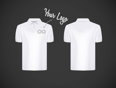 s slimfitting short sleeve polo shirt with logo for advertising