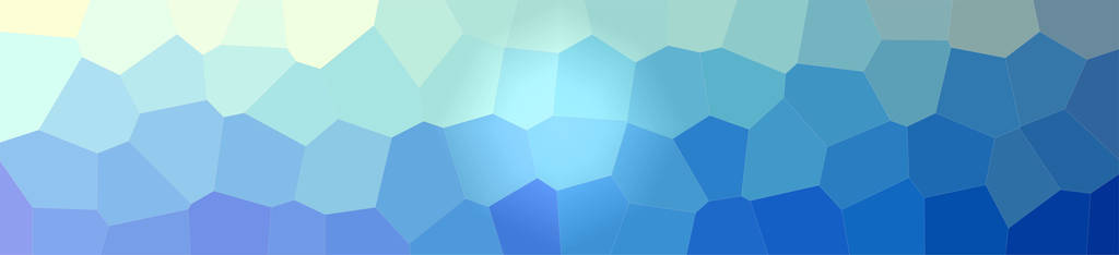 蓝色，绿色大六角背景的抽象插图..