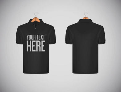 s slimfitting short sleeve polo shirt with lettering for advert